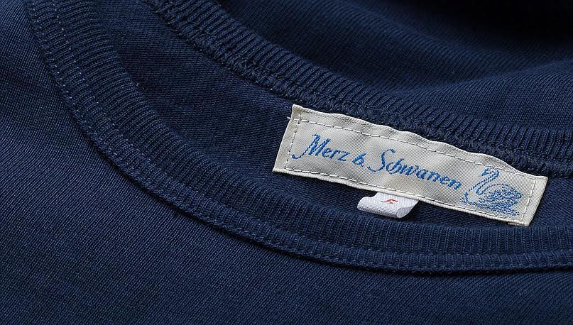 Merz b. Schwanen | 215 | Classic Crew Neck T-Shirt | ink blue