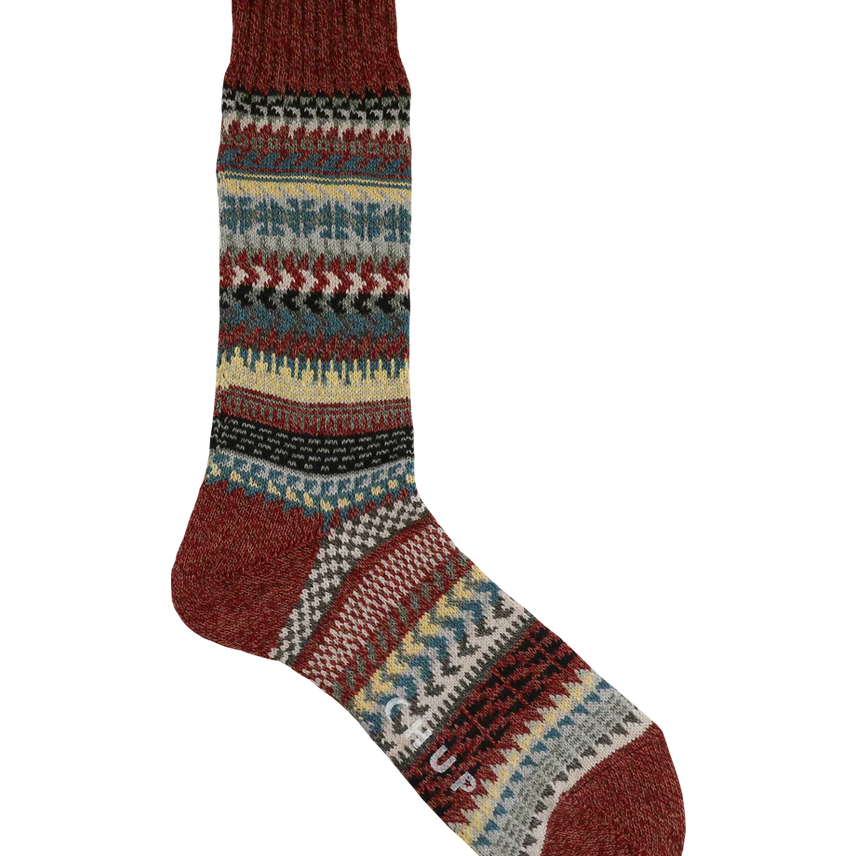 CHUP SOCKS | DRY VALLEY | Cotton | Brick