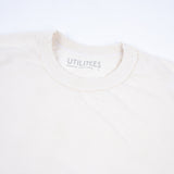 Utilitees | 5.5oz Loopwheel Crew Neck T-Shirt | Natural Pigment Dyed Reed