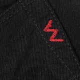 Iron Heart | IH-634S-142bb | 14oz Selvedge Denim Straight Cut Jeans | Black/Black