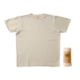Velva Sheen | Rolled Short sleeve Crew neck Tee / Oatmilk