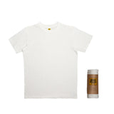 Velva Sheen | Rolled Short sleeve Crew neck Tee / White