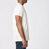 Velva Sheen | Rolled Short sleeve Crew neck Tee / White