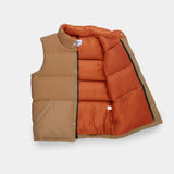 Crescent Down Works | Down Italian Vest | tan & rust