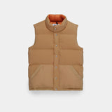 Crescent Down Works | Down Italian Vest | tan & rust