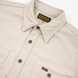 Iron Heart | IHSH-423 | 13oz Oxford Cloth Work Overshirt | Ivory