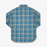 Iron Heart | IHSH-435-BLU | Ultra Heavy Flannel American Check Work Shirt | Blue