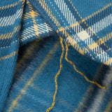 Iron Heart | IHSH-435-BLU | Ultra Heavy Flannel American Check Work Shirt | Blue