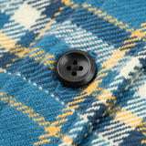 Iron Heart | IHSH-435-BLU | Ultra Heavy Flannel American Check Work Shirt | Blue