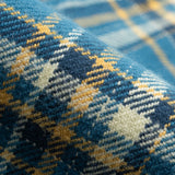 Iron Heart | IHSH-435-BLU | Ultra Heavy Flannel American Check Work Shirt | Blue