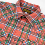 Iron Heart | IHSH-436-RED| Ultra Heavy Flannel American Check Western Shirt | Red "The Watermelon Man"