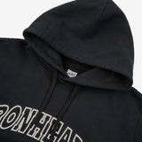 Iron Heart | IHSW-79-BLK | Printed 14oz Ultra Heavyweight Loopwheel Cotton Hoodie | Black