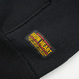 Iron Heart | IHSW-79-BLK | Printed 14oz Ultra Heavyweight Loopwheel Cotton Hoodie | Black