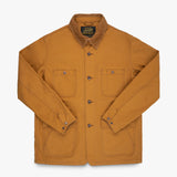 Iron Heart | IHJ-148-BRN | 10oz Kurashikizome® Organic Cotton Duck Chore Jacket | Brown