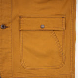 Iron Heart | IHJ-148-BRN | 10oz Kurashikizome® Organic Cotton Duck Chore Jacket | Brown