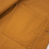 Iron Heart | IHJ-148-BRN | 10oz Kurashikizome® Organic Cotton Duck Chore Jacket | Brown