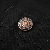 Iron Heart | IHJ-148-BLK | 10oz Kurashikizome® Organic Cotton Duck Chore Jacket | Black