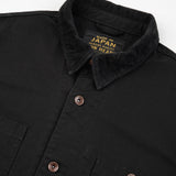 Iron Heart | IHJ-148-BLK | 10oz Kurashikizome® Organic Cotton Duck Chore Jacket | Black