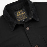 Iron Heart | IHJ-148-BLK | 10oz Kurashikizome® Organic Cotton Duck Chore Jacket | Black