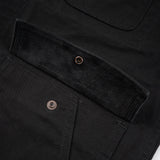 Iron Heart | IHJ-148-BLK | 10oz Kurashikizome® Organic Cotton Duck Chore Jacket | Black