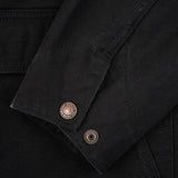 Iron Heart | IHJ-148-BLK | 10oz Kurashikizome® Organic Cotton Duck Chore Jacket | Black