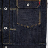 Iron Heat | IHJ-151-IND | 16oz Selvedge Denim Fleece Lined Type II | Indigo