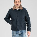 Iron Heart | IHM-35-NAV | Whipcord N1 Deck Jacket | Navy