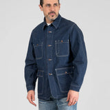 Iron Heart | IHJ-149  | 10oz Selvedge Denim Blanket Lined Chore Jacket | Indigo