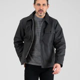 Iron Heart | IHM-45-BLK | Oiled Whipcord A2 Deck Jacket | Black