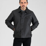 Iron Heart | IHM-45-BLK | Oiled Whipcord A2 Deck Jacket | Black