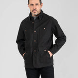 Iron Heart | IHJ-148-BLK | 10oz Kurashikizome® Organic Cotton Duck Chore Jacket | Black