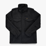 Iron Heart | IHM-49-BLK |  21oz Melton Wool M65 Field Jacket | Black
