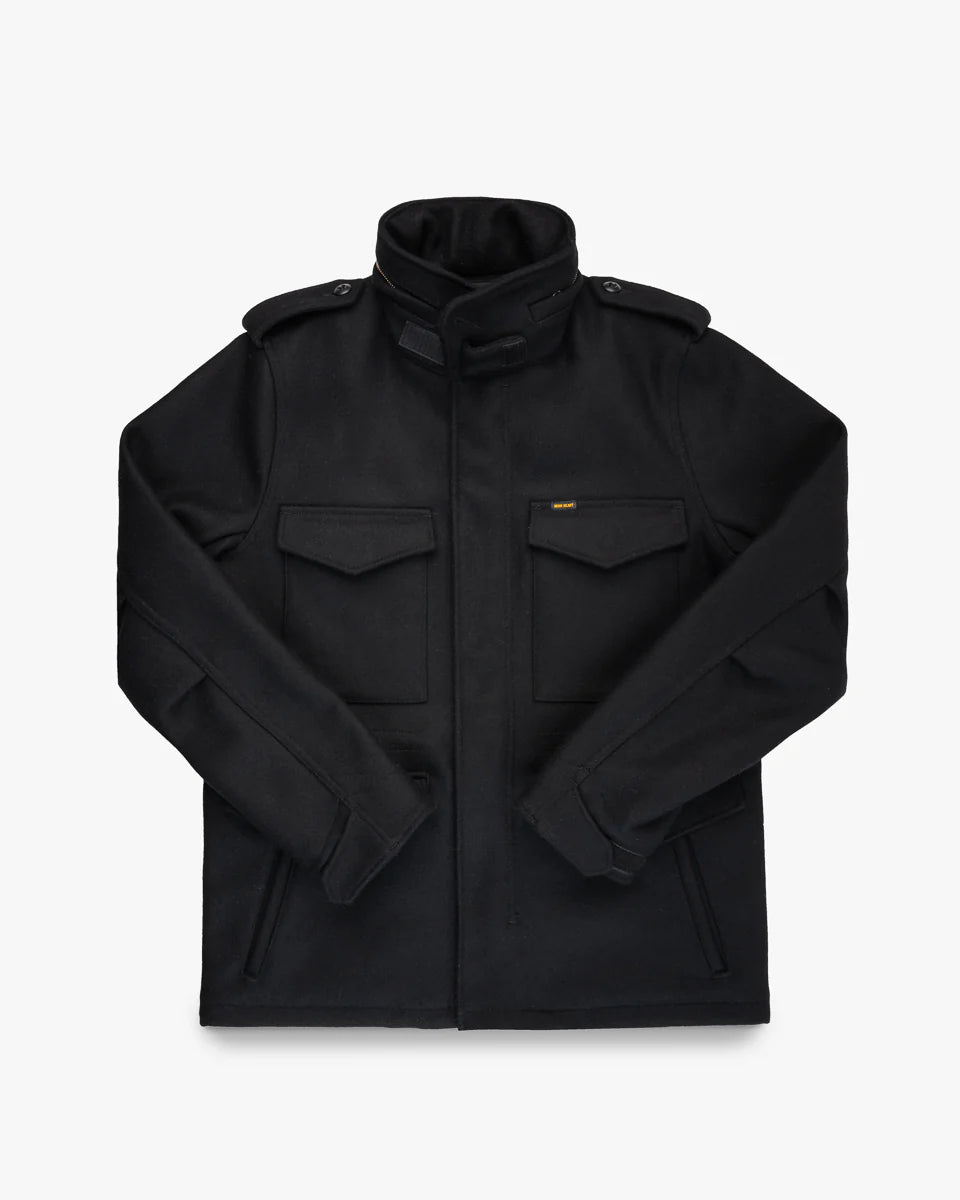 Iron Heart | IHM-49-BLK | 21oz Melton Wool M65 Field Jacket
