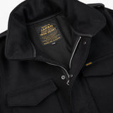 Iron Heart | IHM-49-BLK |  21oz Melton Wool M65 Field Jacket | Black
