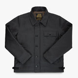 Iron Heart | IHM-45-BLK | Oiled Whipcord A2 Deck Jacket | Black