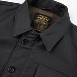 Iron Heart | IHM-45-BLK | Oiled Whipcord A2 Deck Jacket | Black