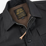 Iron Heart | IHM-45-BLK | Oiled Whipcord A2 Deck Jacket | Black