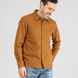 Iron Heart | IHSH-423 | 13oz Oxford Cloth Work Overshirt | Camel