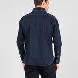Iron Heart | IHSH-326-IND | 12oz Selvedge Denim Work Shirt With Snaps | Indigo