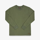 Iron Heart | IHTL-1501 | 11oz Cotton Knit Long Sleeved Crew Neck Sweater | Olive