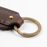 Buttero Leather Key Ring | IHG-067 | Black / Brown