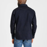 Iron Heart | IHSH-295-IB | 14oz Selvedge Denim Western Shirt | Indigo/Black