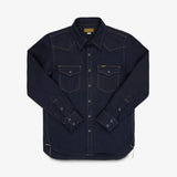 Iron Heart | IHSH-295-IB | 14oz Selvedge Denim Western Shirt | Indigo/Black