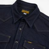 Iron Heart | IHSH-295-IB | 14oz Selvedge Denim Western Shirt | Indigo/Black