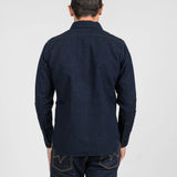 Iron Heart | IHSH-443-IND | 7oz Cotton Linen Chambray Work Shirt | Indigo