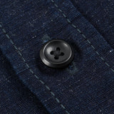 Iron Heart | IHSH-443-IND | 7oz Cotton Linen Chambray Work Shirt | Indigo