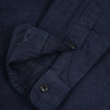 Iron Heart | IHSH-443-IND | 7oz Cotton Linen Chambray Work Shirt | Indigo