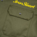 Iron Heart | IHSH-446-ODG | 9.6oz T/C Short Sleeved Mechanic Shirt | Olive Drab Green