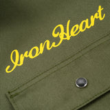 Iron Heart | IHSH-446-ODG | 9.6oz T/C Short Sleeved Mechanic Shirt | Olive Drab Green