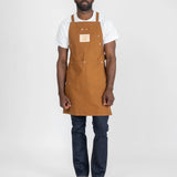 Iron Heart |  IHG-057-BRN | 17oz Cotton Duck Apron | Brown